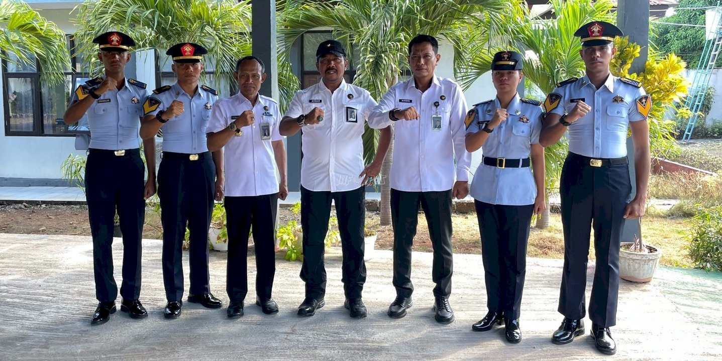 Kanwil Ditjenpas NTT Sambut Orientasi Lapangan Taruna Tk. I Poltekpin