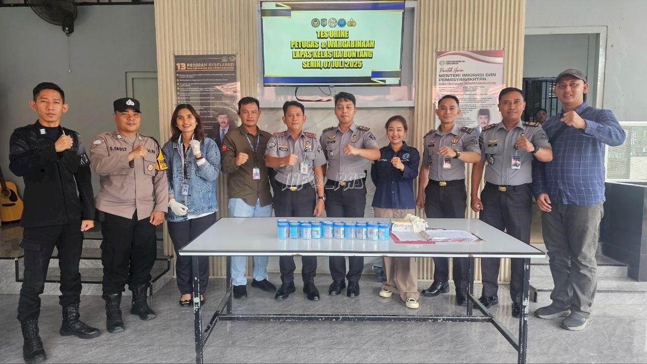 Sinergi Berantas Narkoba, Lapas Bontang Gandeng BNNK Gelar Tes Urine