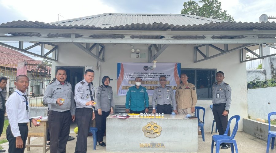 Gandeng BNNK Batang Hari, LPKA Muara Bulian Gelar Tes Urine dan Razia Anak Binaan