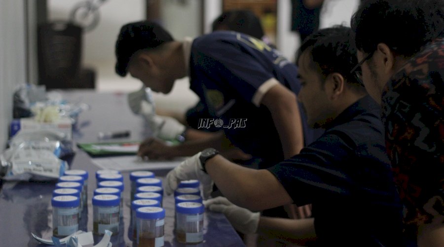 Lapas Narkotika Bangli Gandeng BNNK Gianyar Gelar Tes Urine Petugas dan Warga Binaan