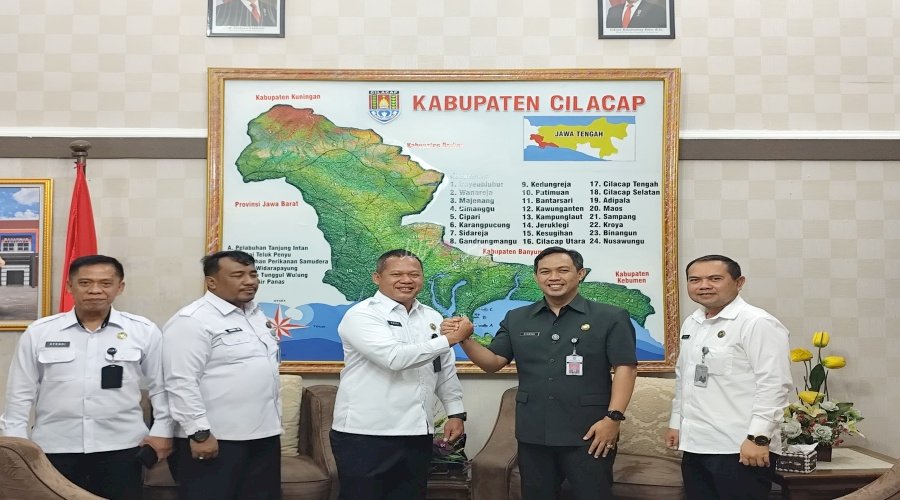 Audiensi dengan Bupati Cilacap, Kakanwil Ditjenpas Jateng Bahas Agenda Strategis di Nusakambangan