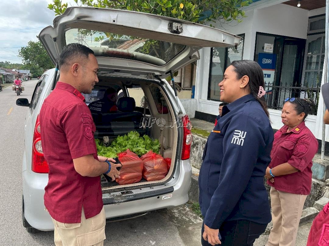 Dukung Warga Binaan, Camat dan BRI Borong Hasil Panen Lapas Wahai