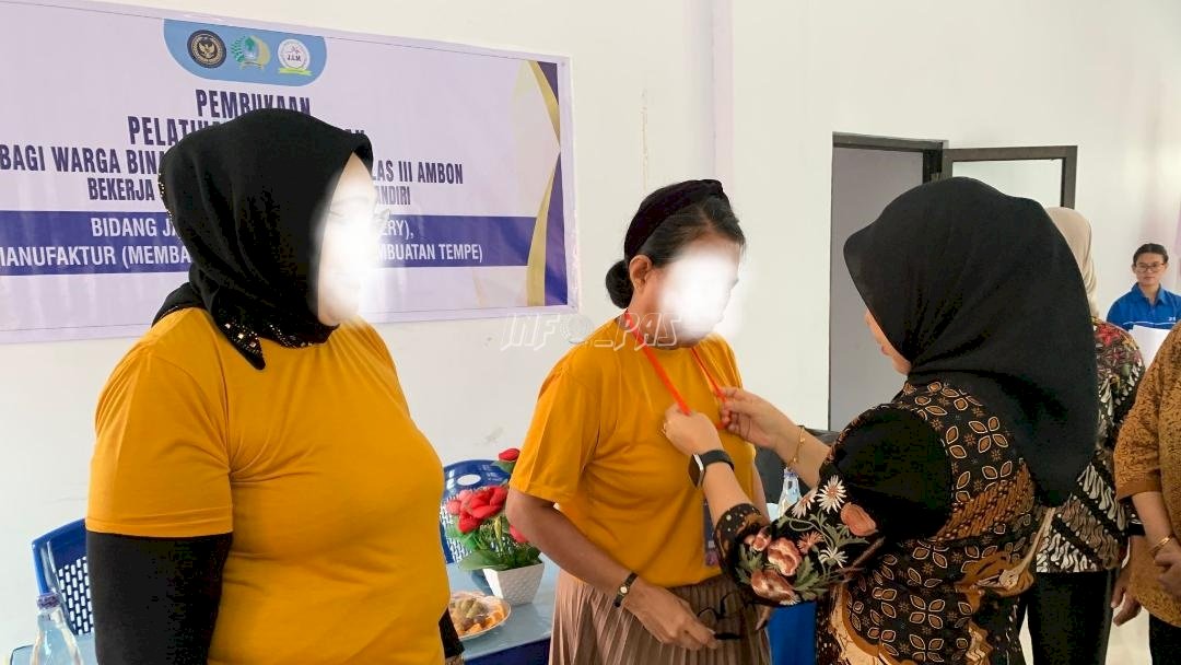 Bekali Warga Binaan, Lapas Perempuan Ambon Gelar Pelatihan Empat Bidang Kemandirian