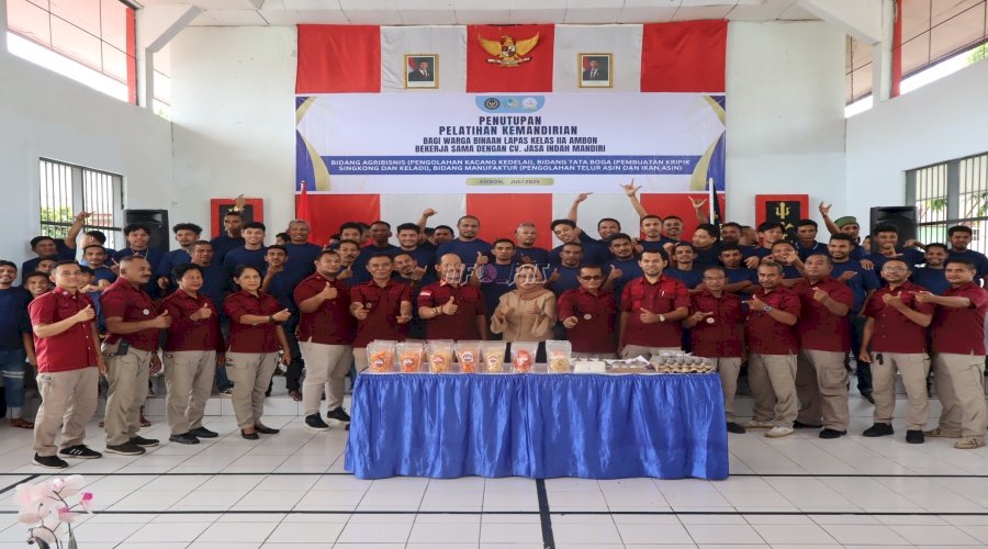 Puluhan Warga Binaan Lapas Ambon Lulus Pelatihan Agribisnis, Tata Boga, dan Manufaktur