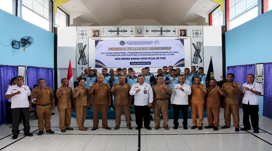 Dorong Keterampilan dan Kemandirian Warga Binaan, Lapas Piru Gelar Pelatihan bagi Warga Binaan