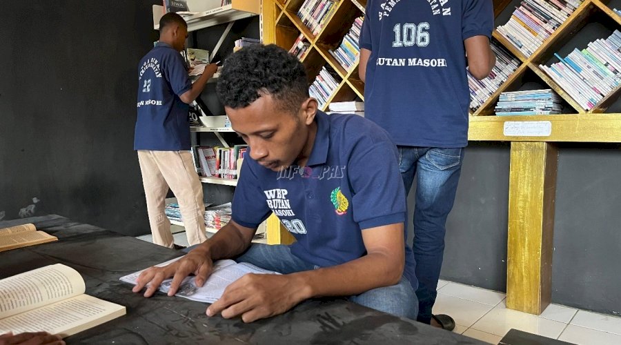 Perpustakaan Manusela Brain, Wadah Warga Binaan Rutan Masohi Tingkatkan Pengetahuan