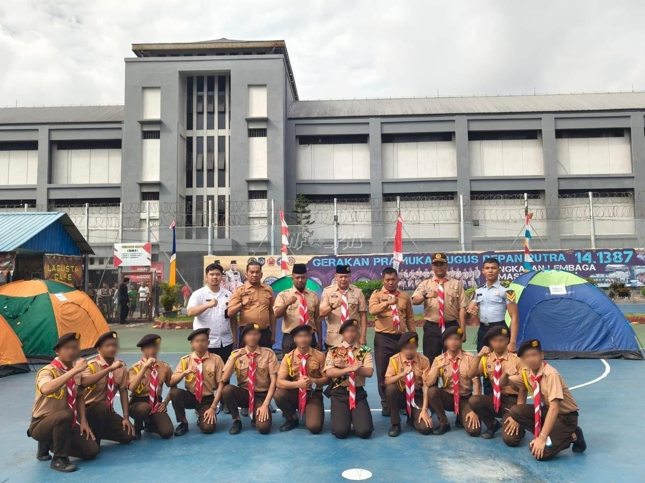 Bangun Karakter, Anak Binaan LPKA Medan Ikuti Perkemahan Pramuka Pemasyarakatan