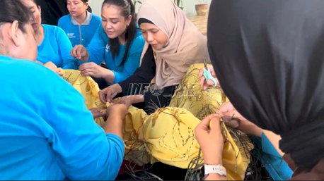 30 Warga Binaan LPP Pangkalpinang Ikuti Pelatihan Batik Cap dan Eco Print