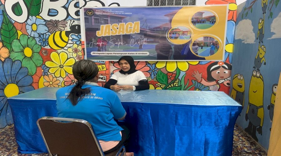 Kalapas Perempuan Ambon Dengarkan Curhatan Warga Binaan lewat JASACA