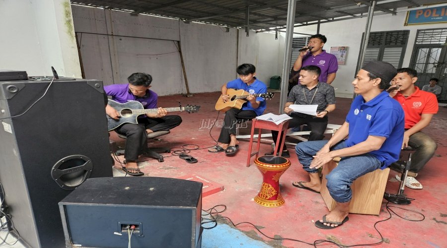Melalui Seni Musik, Lapas Kuala Tungkal Kembangkan Bakat dan Minat Warga Binaan