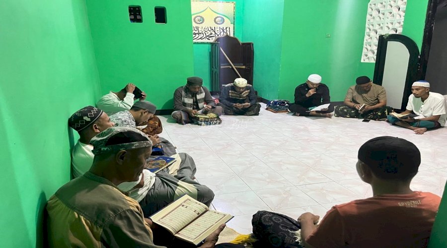 Penuhi Musala Lapas Wahai, Petugas dan Warga Binaan Lantunkan Yasin