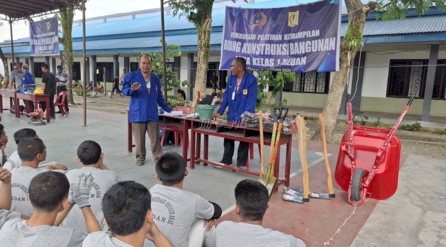20 Anak Binaan LPKA Medan Jalani Pelatihan Konstruksi Bangunan