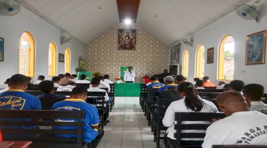 Pembinaan Kerohanian di Rutan Masohi Berjalan Serempak dan Harmonis
