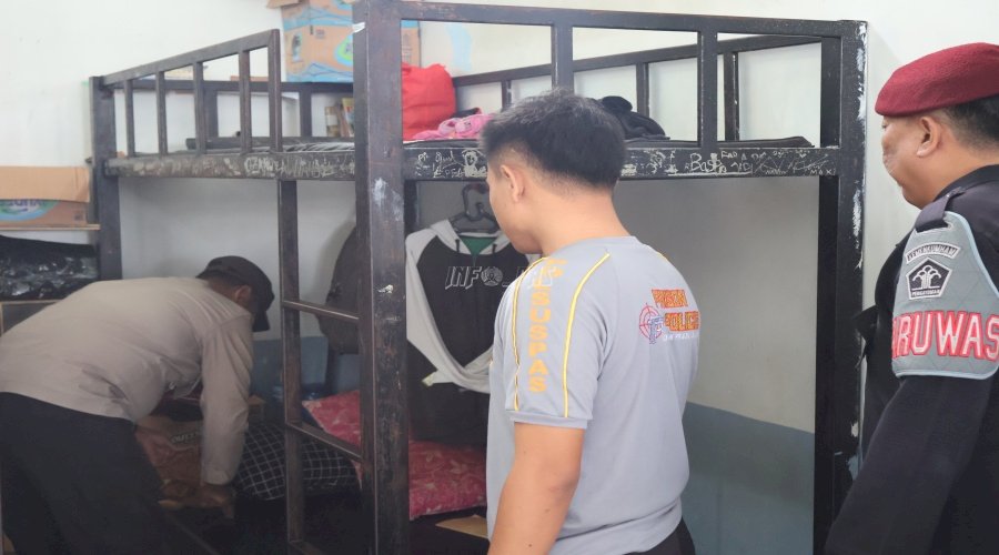 Pastikan HAN Berjalan Kondusif, LPKA Ambon dan Polsek Baguala Laksanakan Penggeledahan