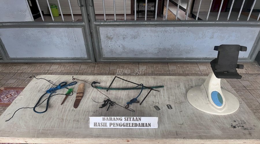 Lapas Ambon Gencar Lakukan Penggeledahan dan Tes Urine Demi Wujudkan Zero Halinar