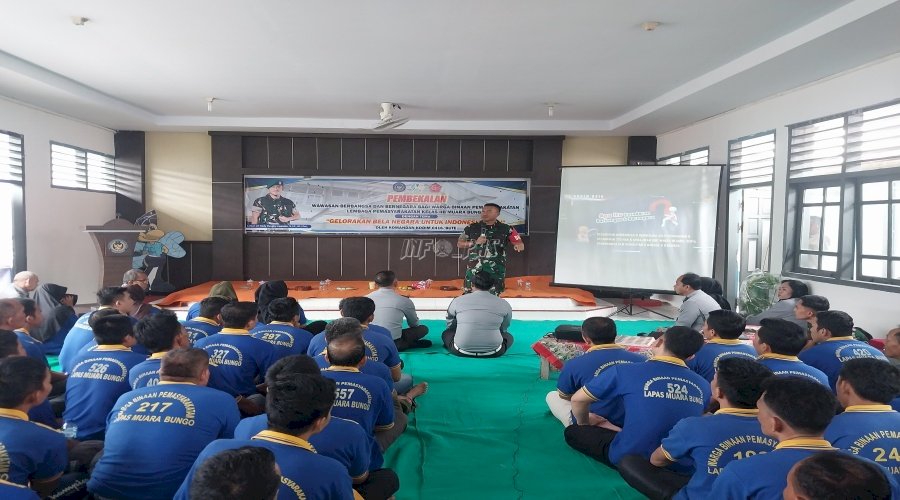Lapas Muara Bungo Bekali Warga Binaan dengan Materi Wawasan Kebangsaan