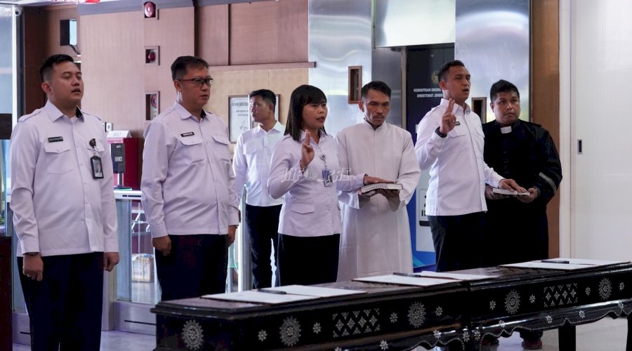 Lantik Pejabat Nonmanajerial, Dirjenpas Berpesan Terus Tingkatkan Kinerja