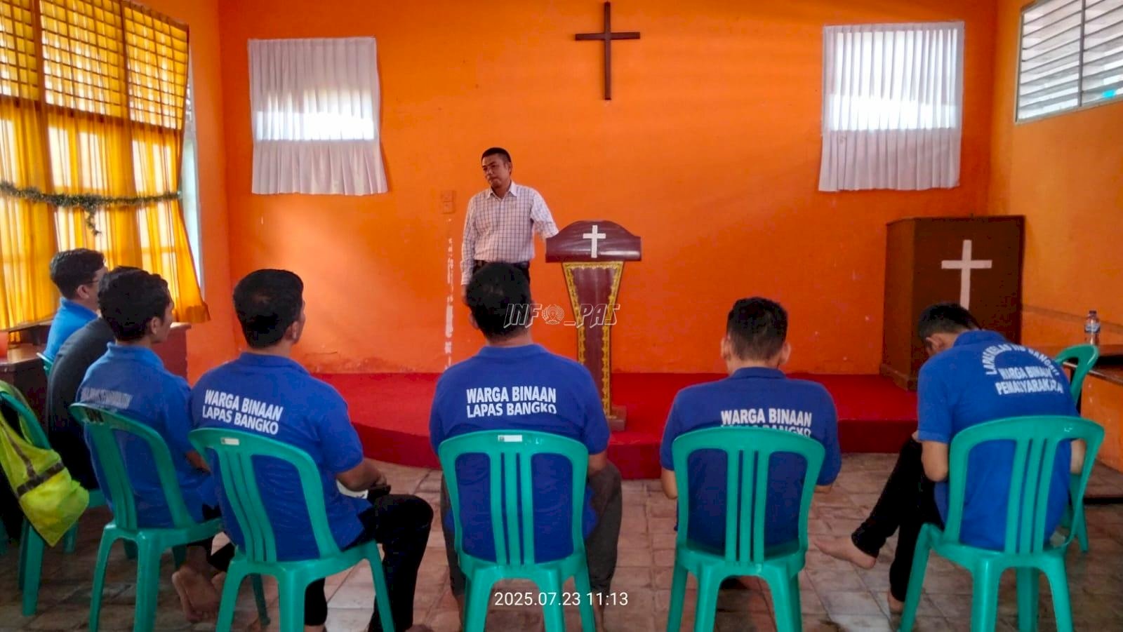 Kolaborasi Lapas Bangko dan GBI Bina Iman Warga Binaan Nasrani