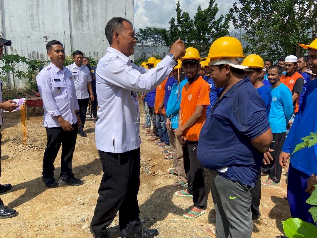 80 Warga Binaan Lapas Banjar Baru Ikuti Pelatihan Konstruksi Bangunan