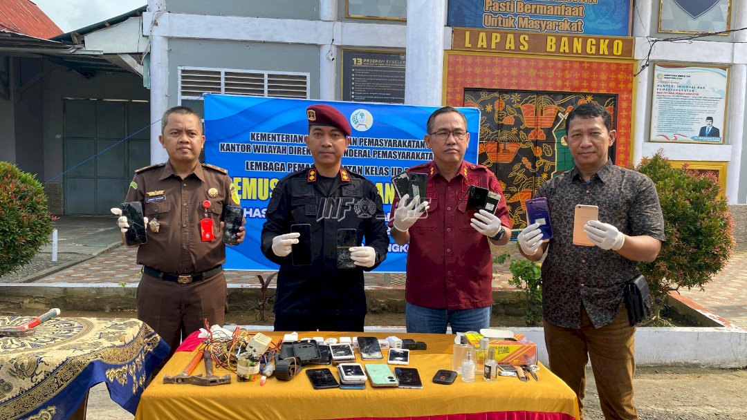 Lapas Bangko Musnahkan Barang Terlarang Hasil Razia Semester I 2025