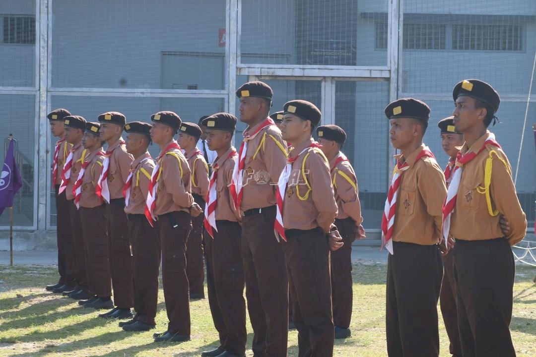 Bina Disiplin Warga Binaan, Kanwil Ditjenpas Kaltim Gelar Perkemahan Pramuka