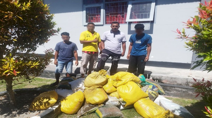 Kerja Sama dengan Distan Kab. Buru Berbuah 90 Karung Pupuk Kompos bagi Lapas Namlea