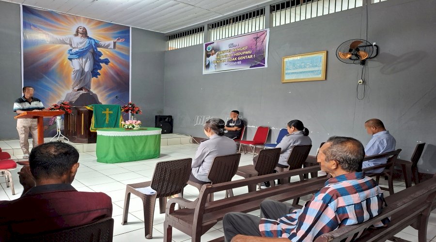 Warga Binaan Pimpin Ibadah Buka Usbu di Lapas Saparua