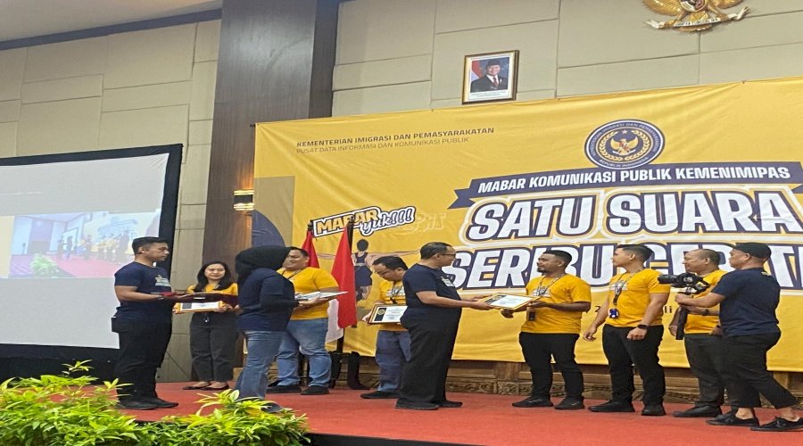 Kanwil Ditjenpas Maluku Sabet Dua Penghargaan pada Event ‘MABAR Komunikasi Publik Kemenimipas: Satu Suara, Seribu Cerita‘