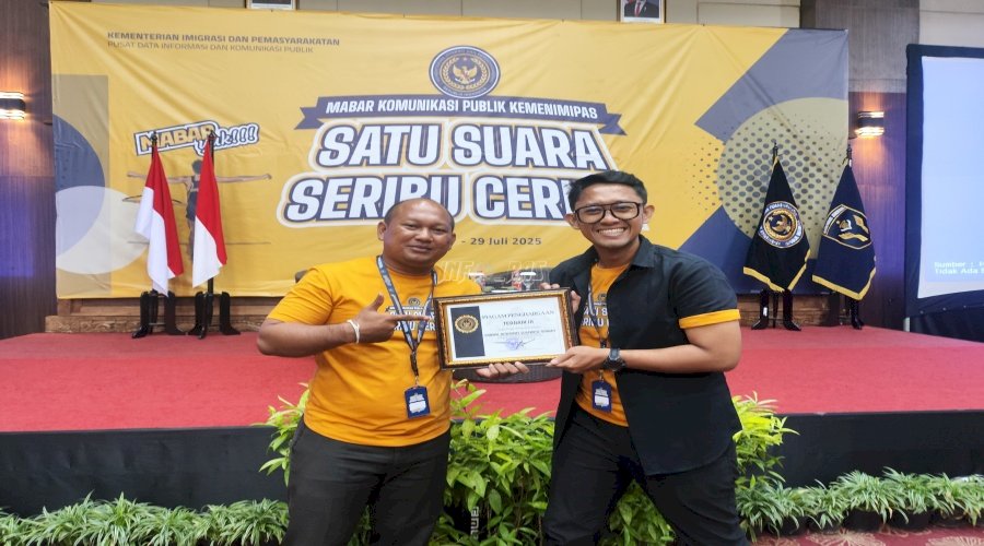 Kanwil Ditjenpas Sulteng Raih Penghargaan di MABAR Komunikasi Publik Kemenimipas