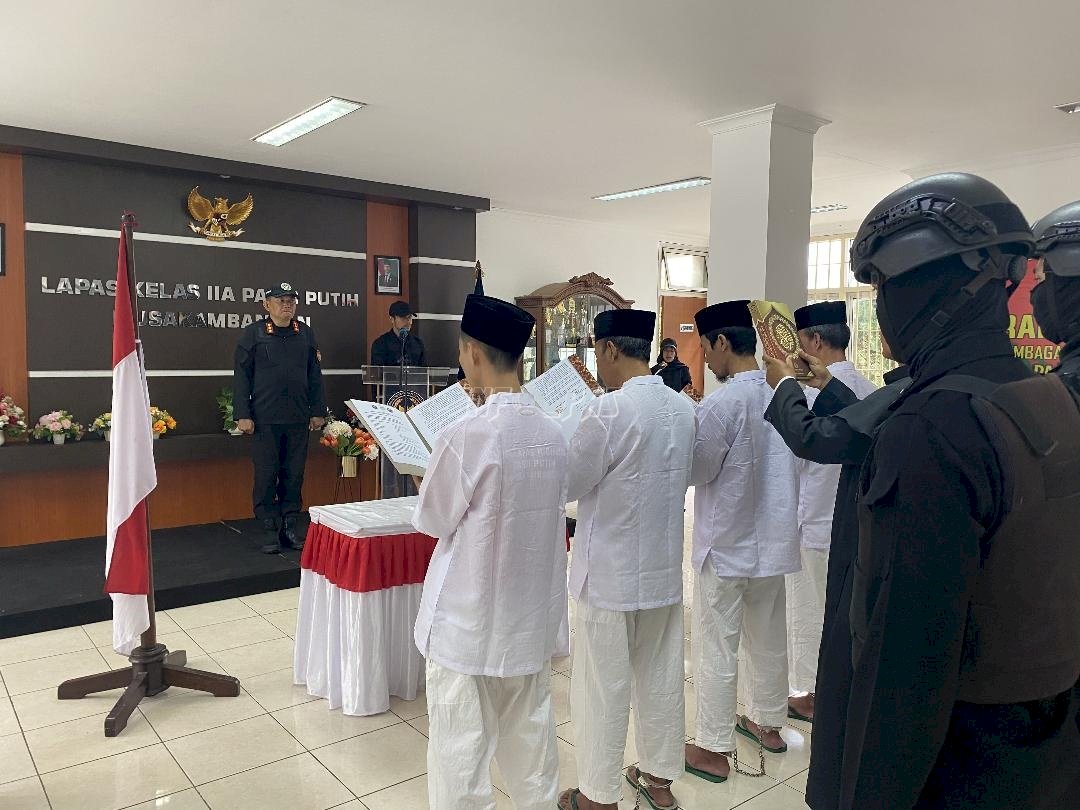 Empat Napiter Lapas Pasir Putih Berikrar Setia NKRI