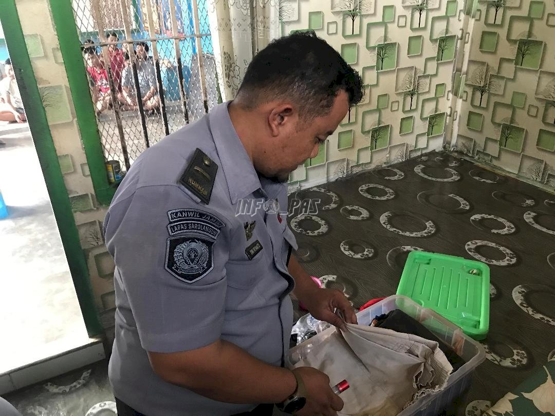 Penggeledahan Siang Hari, Lapas Sarolangun Perkuat Deteksi Dini Gangguan Kamtib