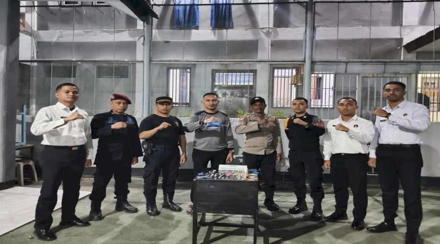 Pastikan Stabilitas Kamtib, Lapas Wahai Gandeng Polsek Gelar One Week One Raid  