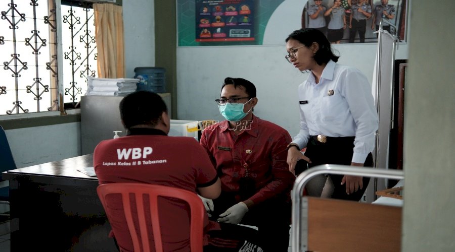 Optimalkan Layanan Kesehatan, Lapas Tabanan Gelar Pemeriksaan Gigi bagi Warga Binaan