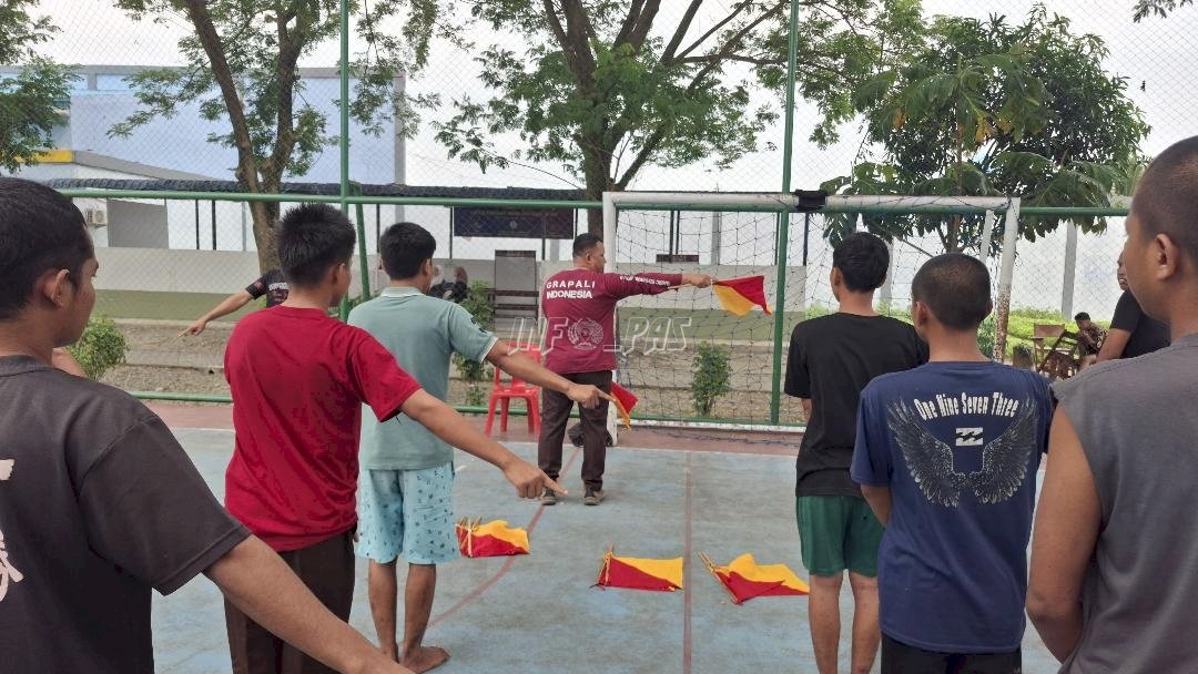 Bentuk Karakter, LPKA Medan Latih Warga Binaan Semafor Pramuka