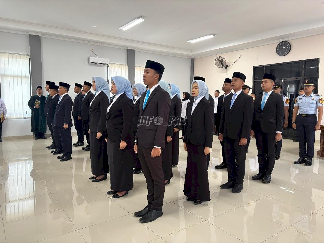 Perkuat SDM, Kanwil Ditjenpas Jateng Lantik 26 Pejabat Nonmanajerial