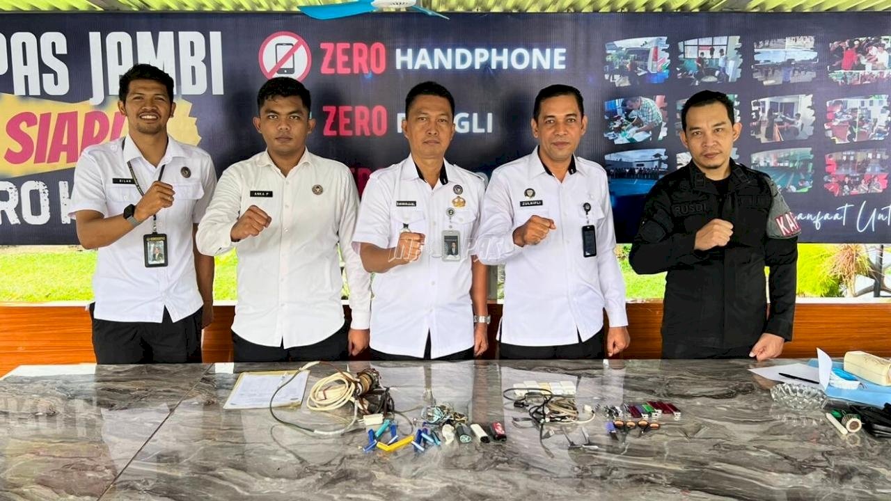 Lapas Jambi Razia Insidentil, Komitmen Cegah Barang Terlarang
