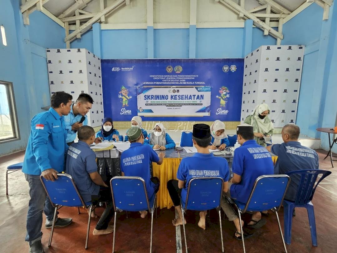 Cegah Penyakit Menular, Lapas Kuala Tungkal Skrining 380 Warga Binaan