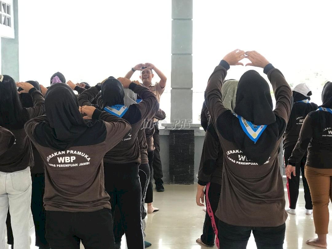 Bangun Disiplin & Kemandirian, Lapas Perempuan Jambi Gelar Giat Kepramukaan