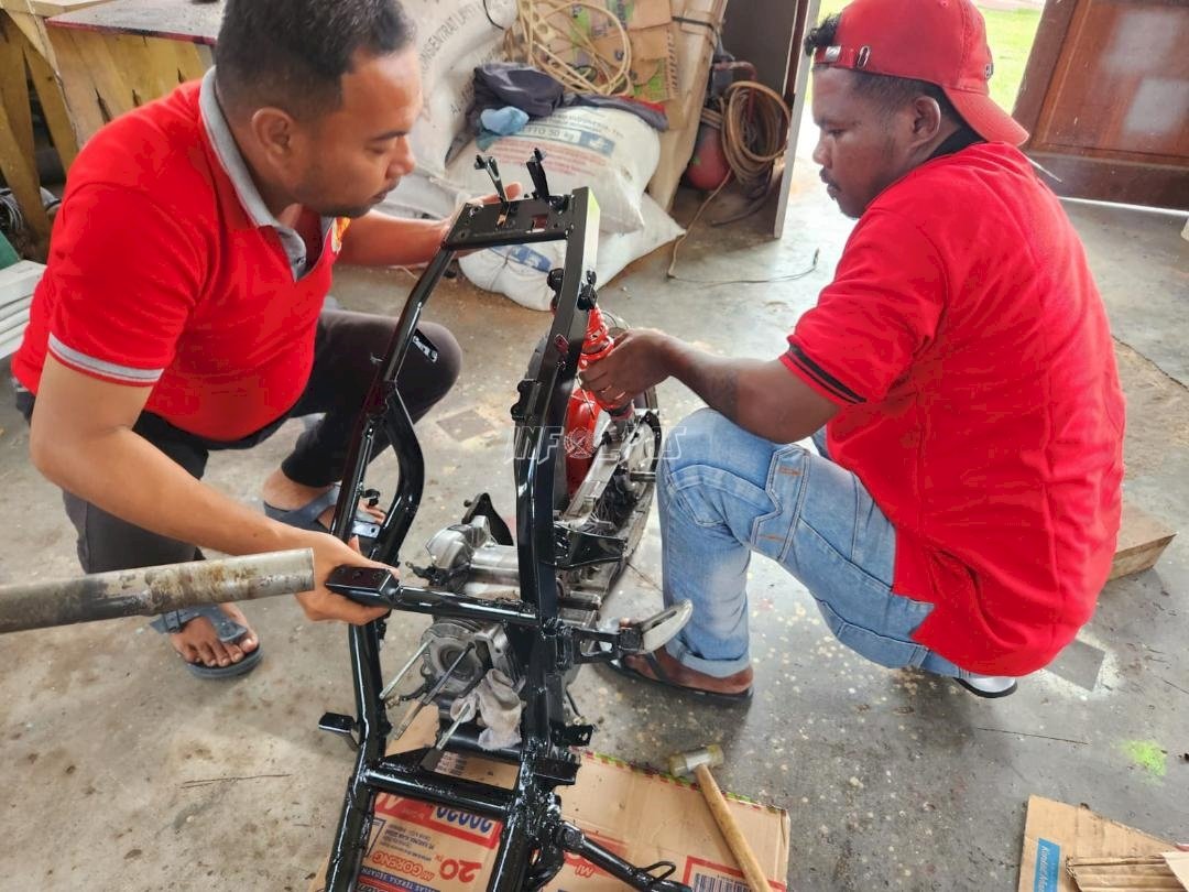 Pembinaan Otomotif, Lapas Tual Bekali Warga Binaan dengan Keterampilan