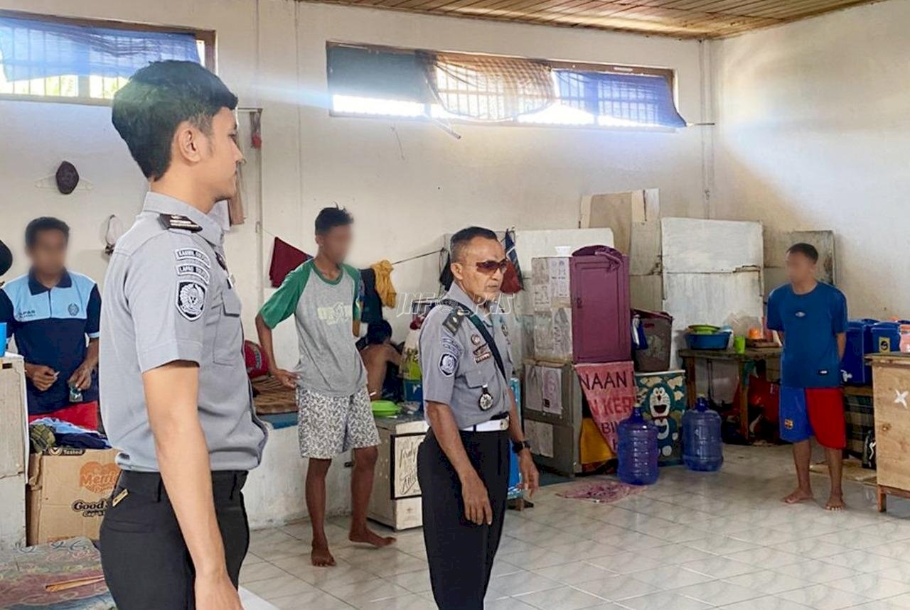 Lapas Tolitoli Perkuat Deteksi Dini Lewat Kontrol Blok Hunian