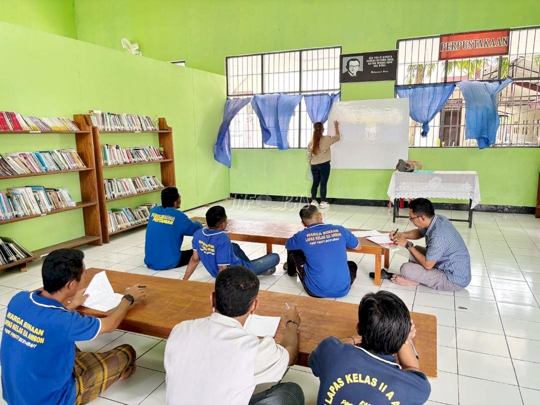 Awali Semester Baru, Warga Binaan Lapas Ambon Antusias Ikuti Kegiatan Belajar