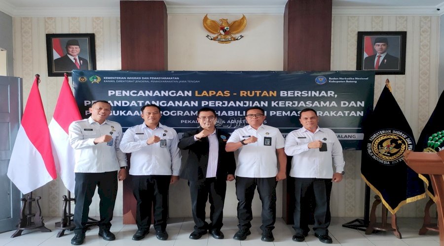 Dukung 13 Program Akselerasi Menimipas, Kanwil Ditjenpas Jateng Resmikan Lapas-Rutan Bersinar