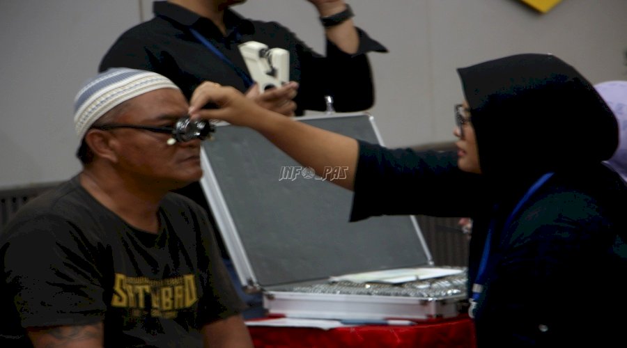 Periksa Kesehatan Mata Warga Binaan, Lapas Madiun Gandeng My Optik