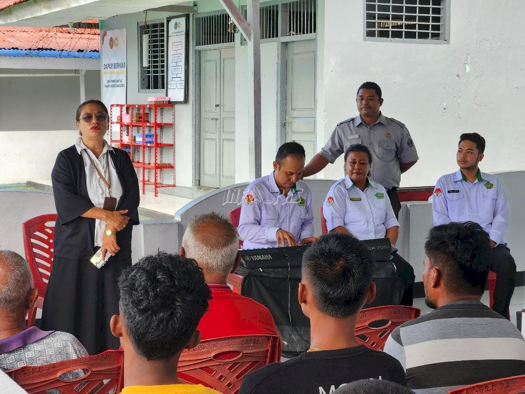 Warga Binaan Kristen Lapas Tual Terima Pembinaan Rohani Kemenag Malra