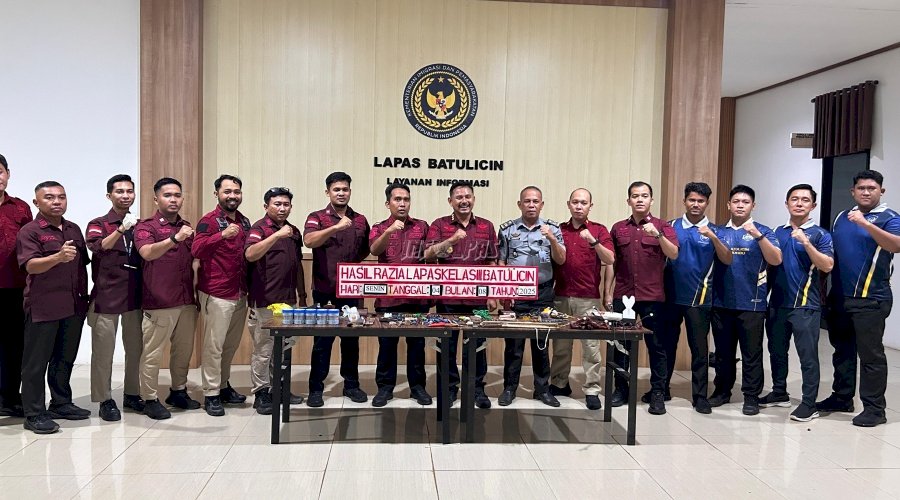 Wujudkan Lapas Bersih, Kanwil Ditjenpas Kalsel Geledah Lapas Batulicin