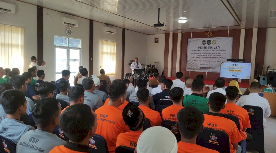 Gandeng SMK Negeri 2, Lapas Metro Buka Pelatihan Kemandirian Bersertifikat untuk Warga Binaan
