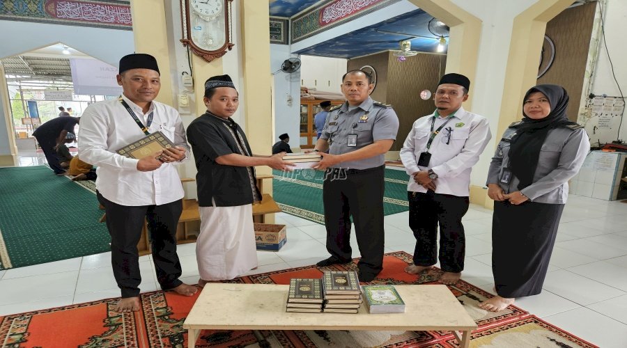 Lapas Kuala Tungkal Terima Al-Qur’an dan Iqra dari Kemenag Kab. Tanjung Jabung Barat