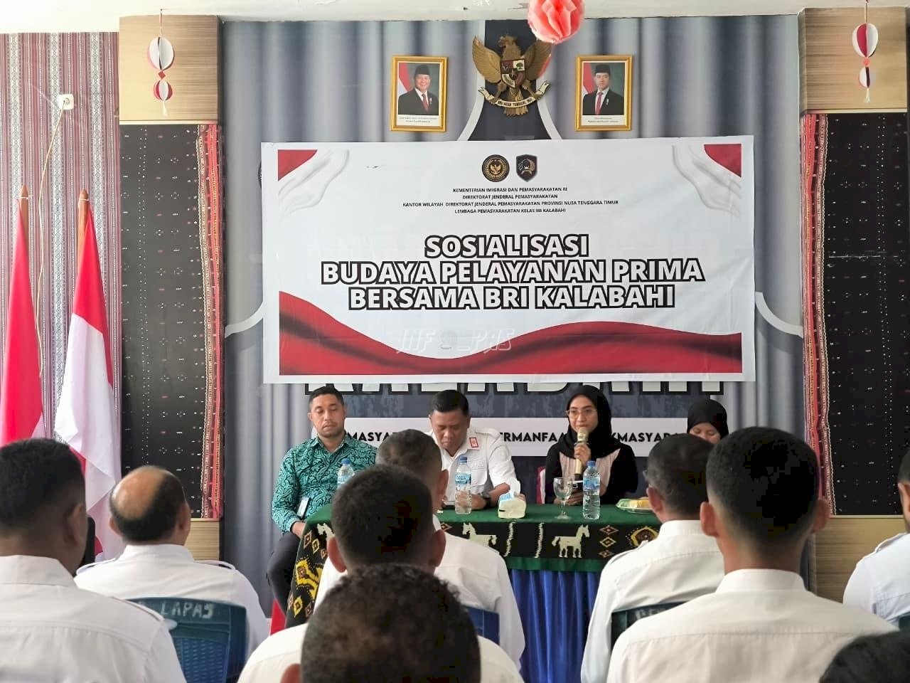 Tingkatkan Profesionalisme, Lapas Kalabahi Gandeng BRI Sosialisasikan Pelayanan Prima