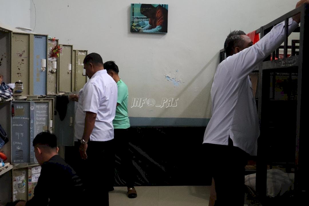 Jaga Kamtib, LPKA Ambon Gelar Penggeledahan Rutin