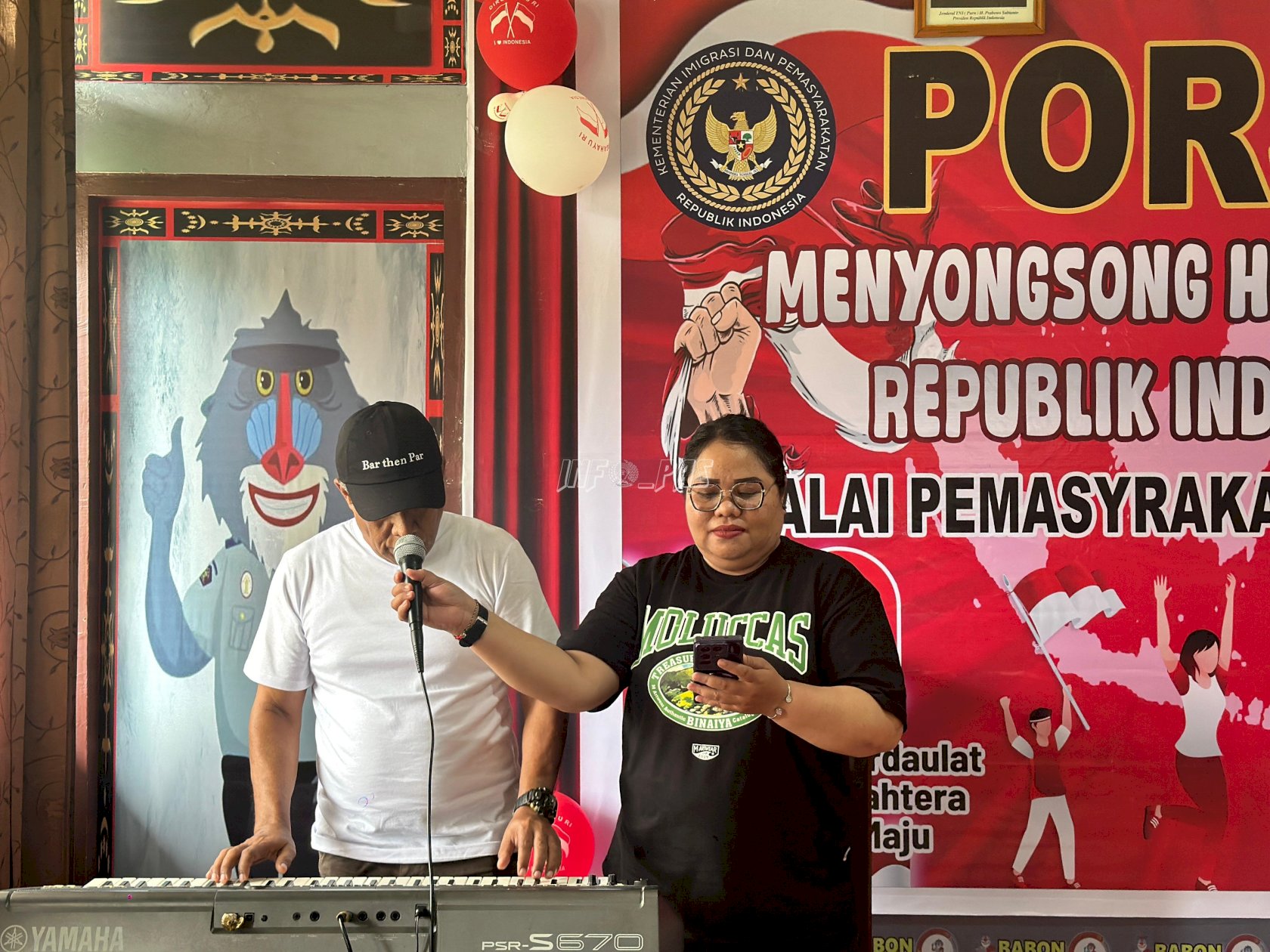 Petugas Bapas Ambon Tunjukkan Semangat Nasionalisme Lewat Lomba Nyanyi